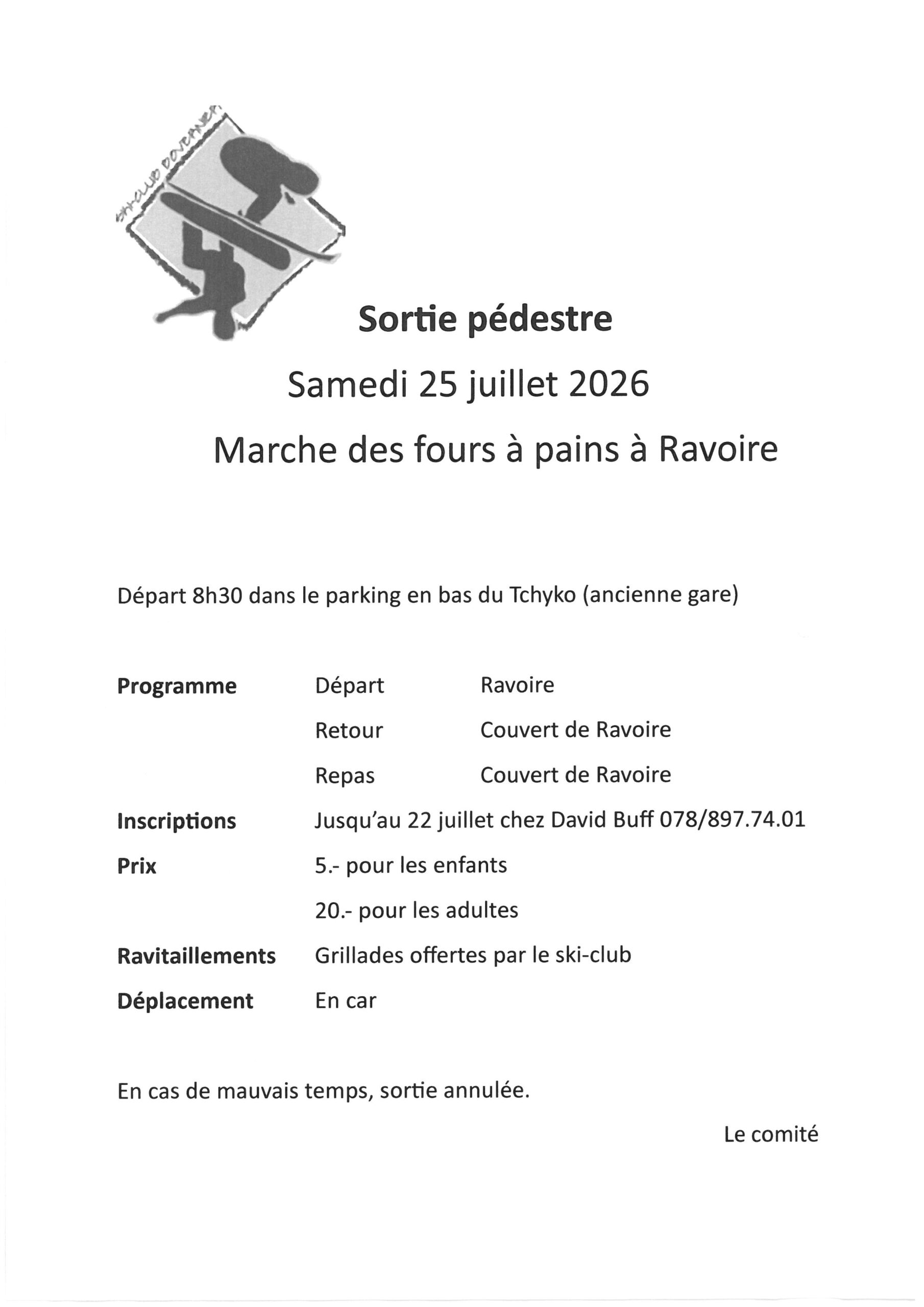 Sortie pédestre
