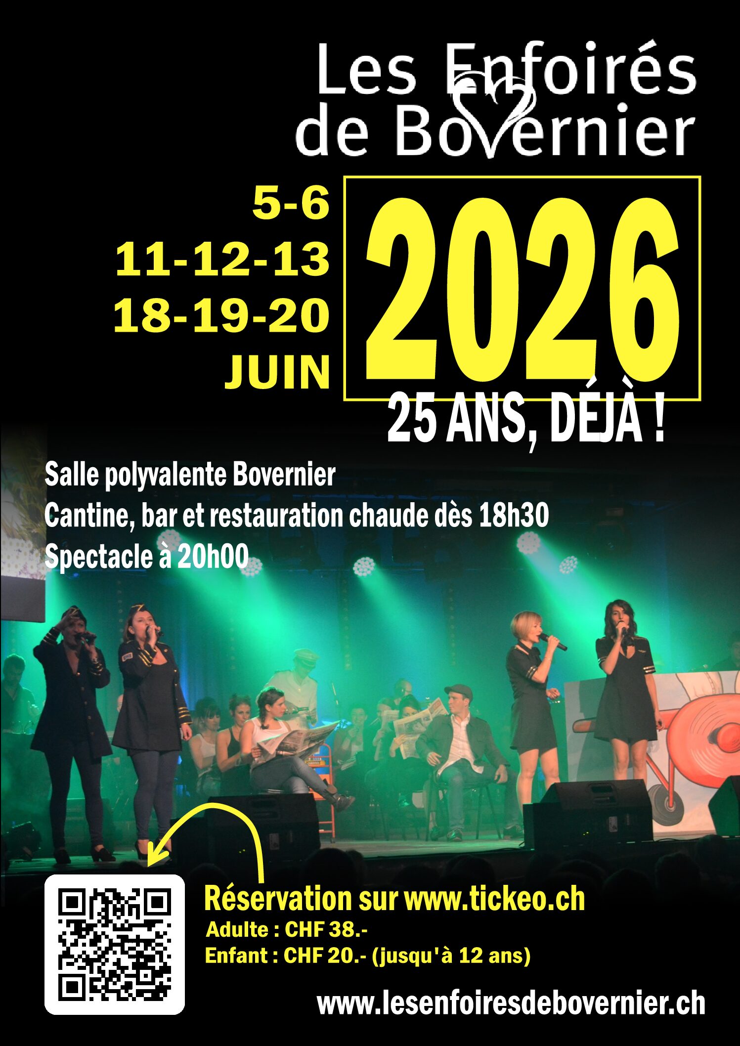 Spectacle des Enfoirés de Bovernier